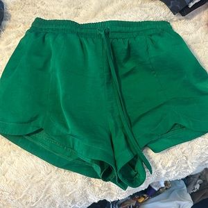 S Forever 21 Polyester Green Shorts